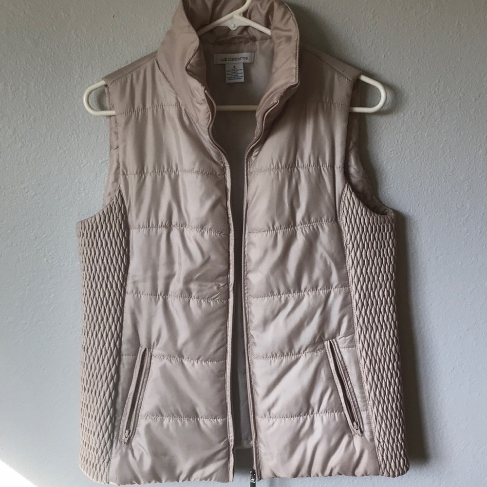 Liz Claiborne tan vest